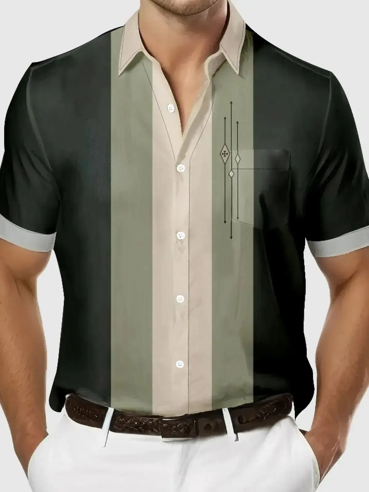 Chemise Homme à Manches Courtes – Élégance et Confort au Quotidien